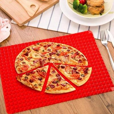 1pc Multifunctional BBQ Pizza Mat Bakeware Silicone High-temperature Resistant Silicone Mat Tray Kitchen Baking Accessories