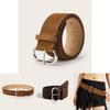Street Style Solid Color Suede Women Casual Wide Belt For Trendy Womens Accessories