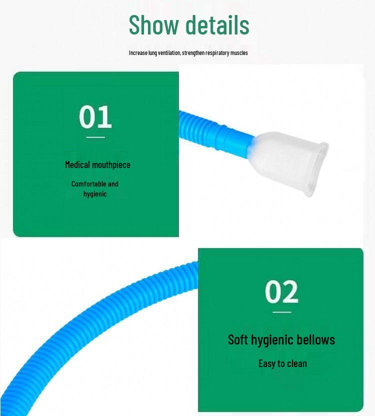 Lung Capacity Breathing Trainer for Middle-Aged & Elderly: Lung Function Exercise Device