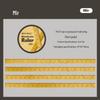 RetroStory Manchester City Ruler Washi Tape Set: 6 Creative DIY Scrapbooking Stickers