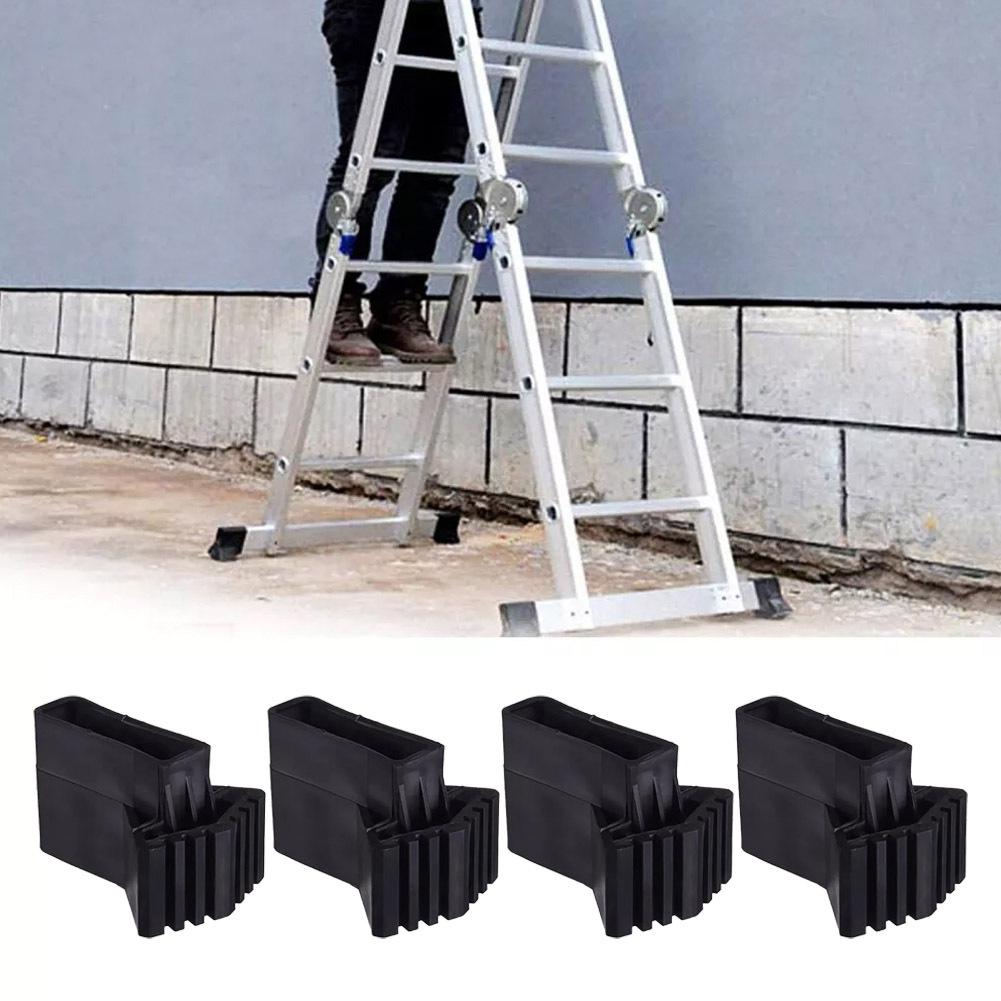 4pcs Accessory Set: Telescopic Ladder, Multi-functional Folding Engineering Ladder, Stepladder, Balance Bar, Foot Covers, Anti-slip Foot Covers
