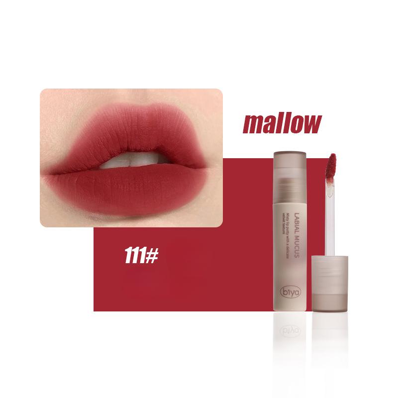 Velvet Lip Mud Matte Matte Waterproof Non-fading Pigment Whitening Lipstick Women's Lip Glaze