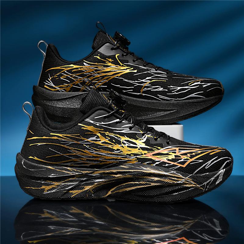 Autumn new carbon plate non-slip primary and secondary school sports shoes running racing shoes youth running shoes parent-child shoes