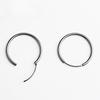 Korean Version of Korean Version of Personalized Round Circle Earrings for Women's Silver Ears