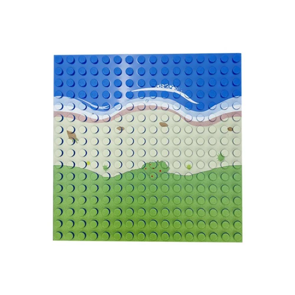 Klasické základní desky 16x16 bodů Styly Rovné Zakřivené Řeka Stavební kostky Figurky Stavebnice Kostky Plastové základní desky