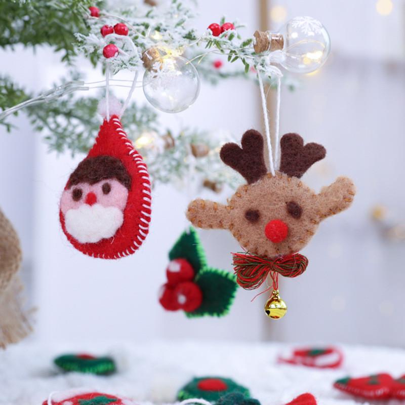 Felt Christmas Decorations With Cartoon Style For Festive Tree