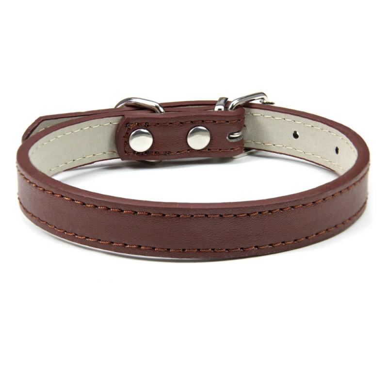 Abnehmbares Halsband aus PU-Leder für Katzen und kleine bis mittelgroße Hunde