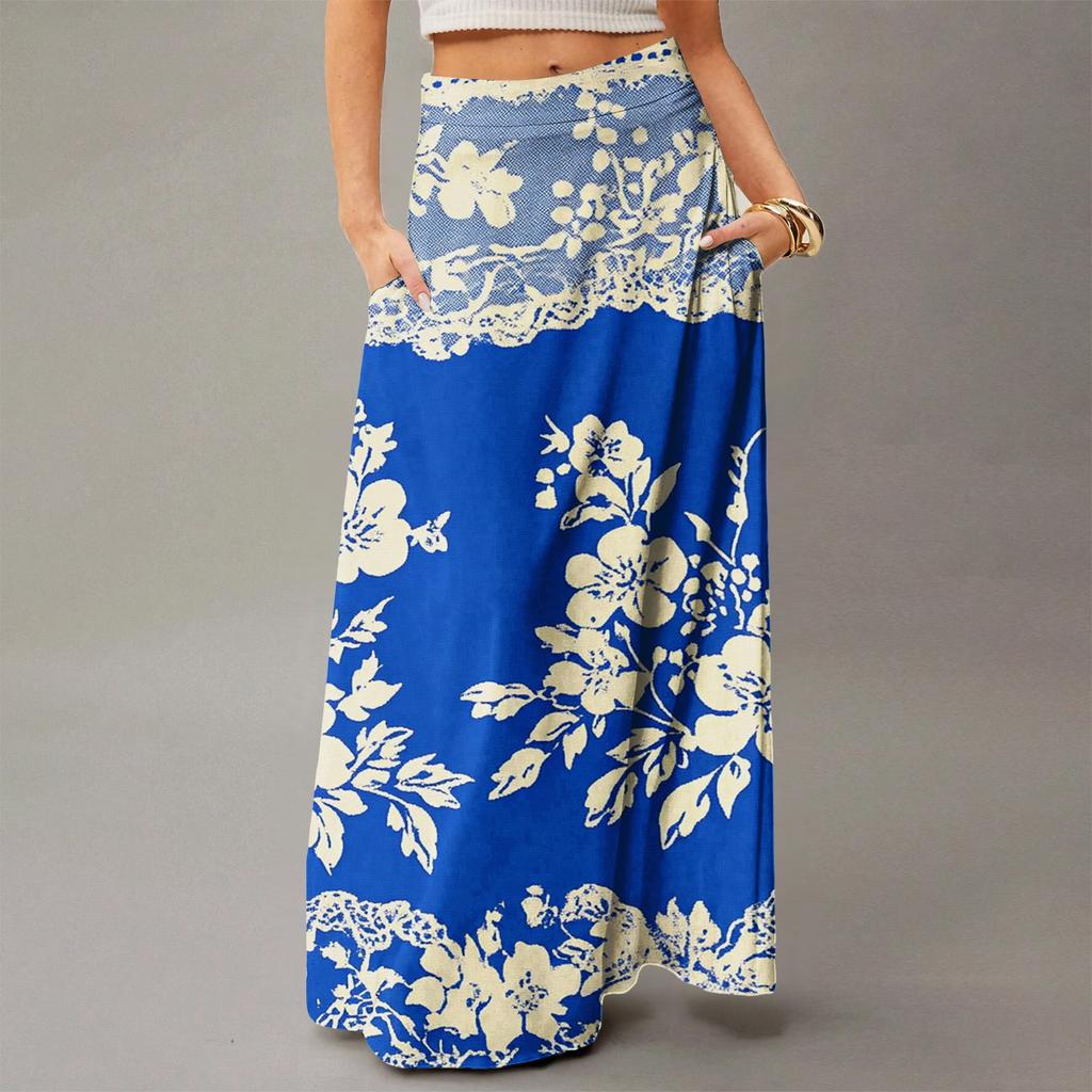 Women's Flowy Maxi Dress Regular Casual Summer Bohemian Skirt