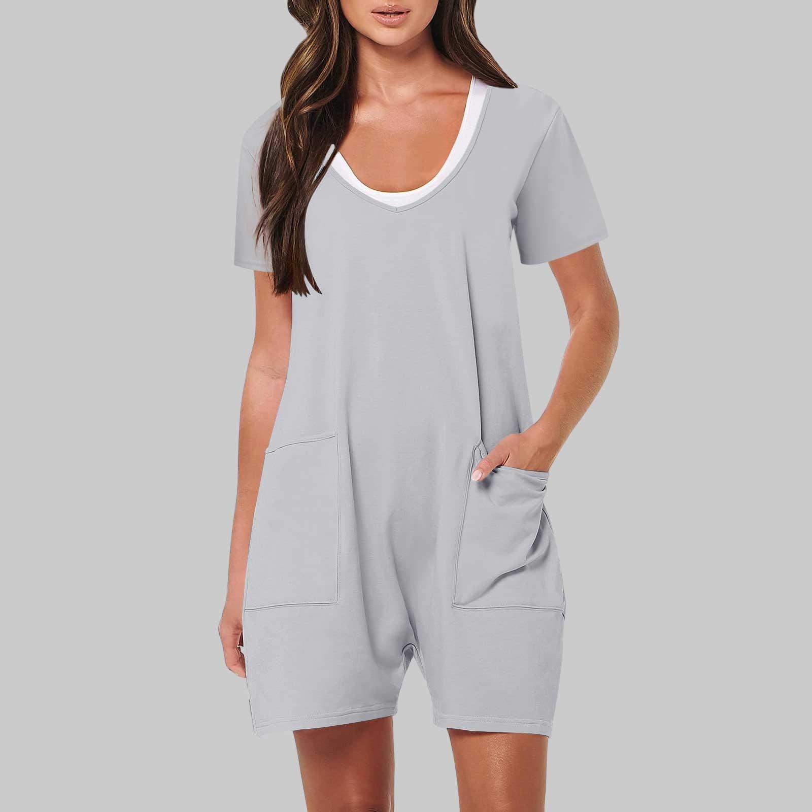 

Женские повседневные свободные комбинезоны с длинными рукавами и высокой талией, карманами и круглым вырезом, длинные брюки, широкие комбинезоны S