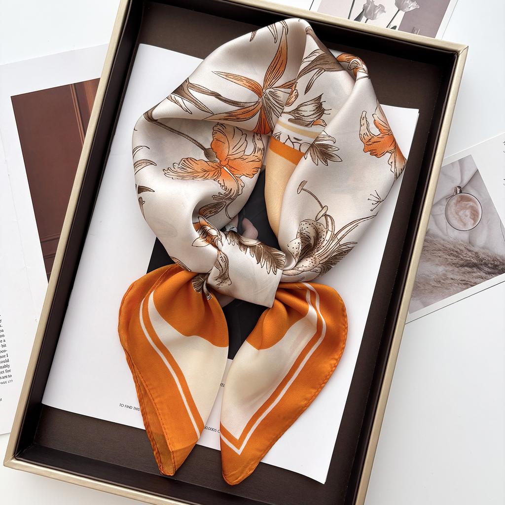 1pc 70*70cm Luxury Square Scarf Women New Beach Bandana Hair Headband Fashion Lady Shawl Wrap Female Neckerchief Hijab