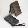 Vintage Design Pattern Handbags for Women Men Phone Bags Long Zipper Purse Artificial Leather Card Holder Wallets