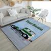 Peterbilt Heavy Trucks Customizable Name Area Rug Design for Foyer Playrooms Study room Decorate room Anti-slip Rug Anime Office Decor
