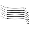 6PCS Elastic Pen Lanyard Retractable Spring Coil Strap Anti Lose Pen Leash with Ring for Tethering Drawing Pens