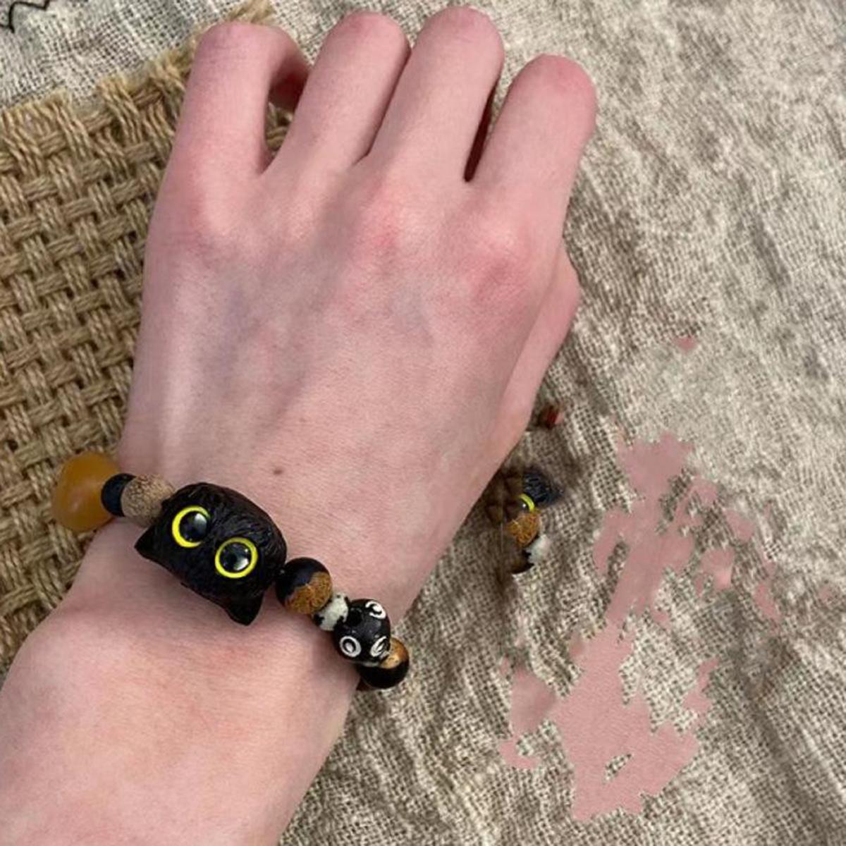 

Милый маленький монстр клубничный цветной браслет из бисера женский браслет на руку веревка мультфильм ювелирные изделия подарок