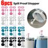 Zestaw 6 szt. silikonowych zatyczek zapobiegających rozlewaniu Kompatybilny z kubkiem Stanley 1.0 30oz/40oz Akcesoria zapobiegające rozlewaniu do butelek na wodę outdoor