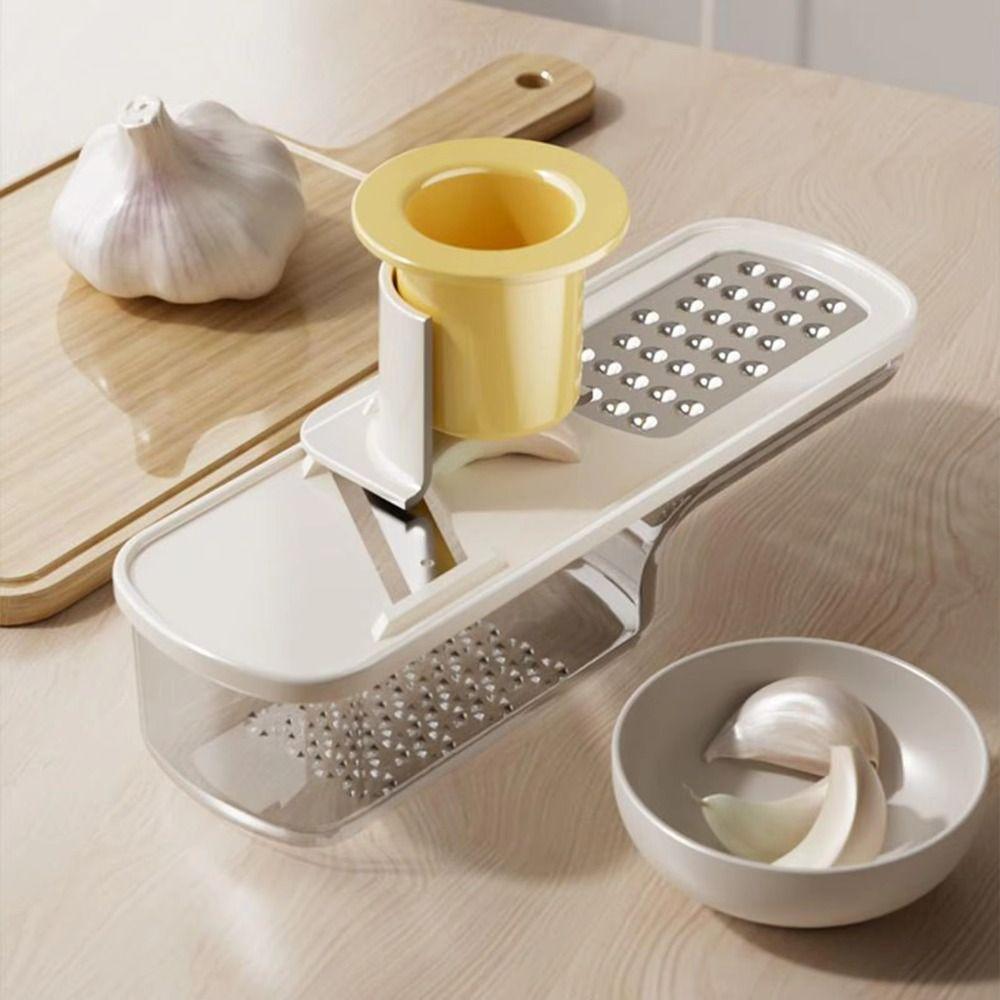 Manuelle Knoblauchpresse 3in1 Knoblauchstampfer Knoblauch Ingwer Mühle zum Zerkleinern von Gewürzen Kräutern Knoblauch