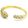 European and American Retro New Leopard Bracelet Exaggerated Trend Zircon Leopard Opening Bracelet