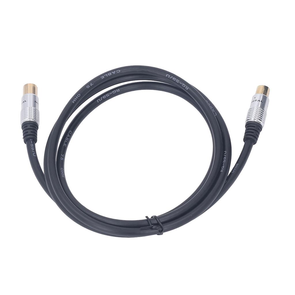 Coaxial Cable 5ft Triple Shielded 9.5mm Male to Female RG59U Coax TV Cable for Satellite Receivers