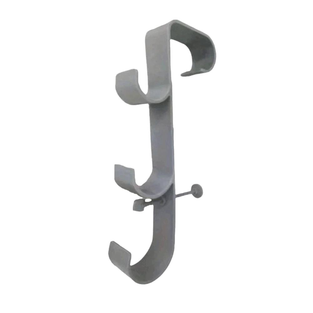 Plastic Pool Pole Bracket Adjustable Universal Hook Telescopic Pole Hanger Above Ground Pool серый