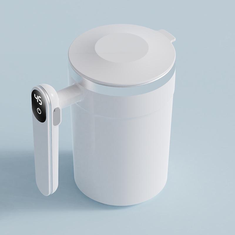 Smart Electric Magnetic Stirring Cup: Portable Coffee, Protein, and Milk Mixer