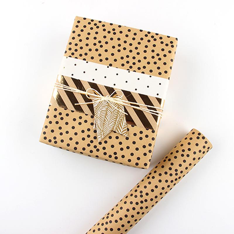 Valentine's Day Retro Kraft Wrapping Paper for Gifts, Birthdays, and DIY Projects