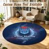 Round Rug Custom NameNSW Blues logo Pattern Non Slip Carpet Home Floor Decor