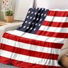 1 Stück Luxus Amerikanische Flagge Fleece-Decke - weich, warm, maschinenwaschbar - perfekt für Sofas, Betten, Autos und Reisen, moderner Stil,