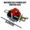 Motorcycle Power Off Switch With Durable Brass Connector And Anti Misoperation Cover For All 2 Wheel And 3 Wheel Motorbikes