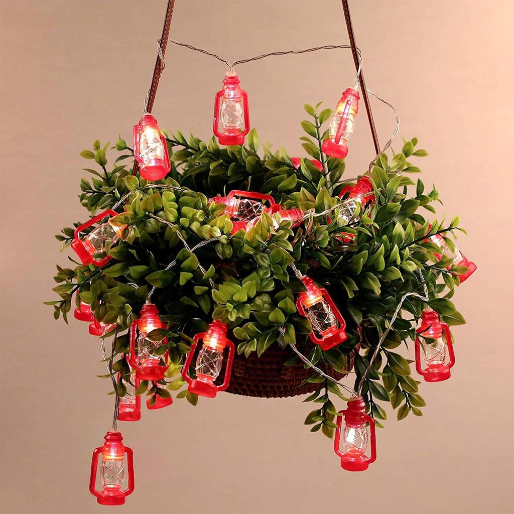 Vintage Light String Lights 10ft 20 LED Decorative Kerosene String Lights For Indoor Outdoor Patio Garden Home Holiday Camping Decoration