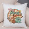 Wild Spirit Skull Pillowcase Double Print Stay Weird Mushroom Cushion Cover Soft Plush Boots Soul Camera Pillowcase for Sofa