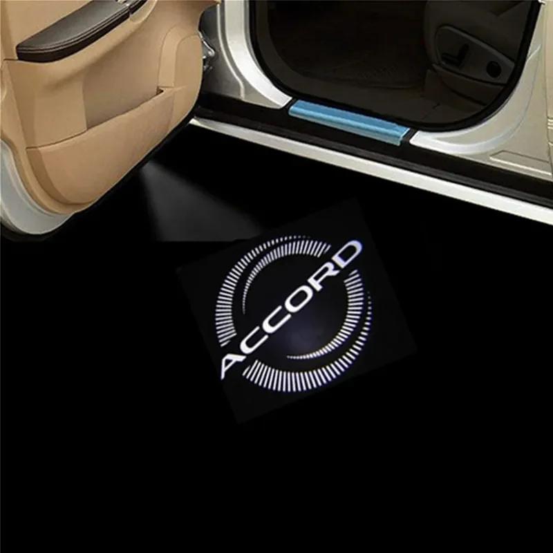 LED Car Door Lights Logo Welcome Projector Courtesy Shadow Lamps for Honda Accord 10th 7th 8th 9th 2003-2020 2021 2022 2023 2024