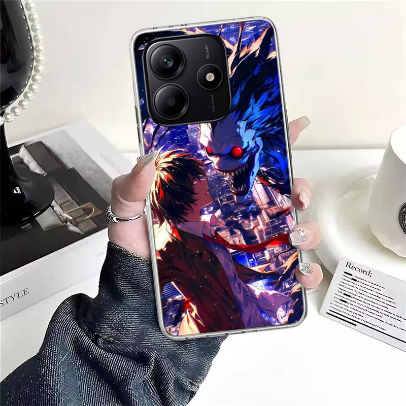 N-Note D-Death Anime Ryuk Soft Phone Case For Xiaomi Redmi Note 15 14 14S 13 12 Pro Plus 12S 11 11S 11E 10 10S 11T 5G Fundas Coq