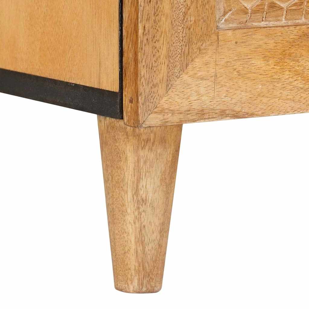 TV Cabinet with Drawers 100 x 33 x 46 cm Solid Mango Wood