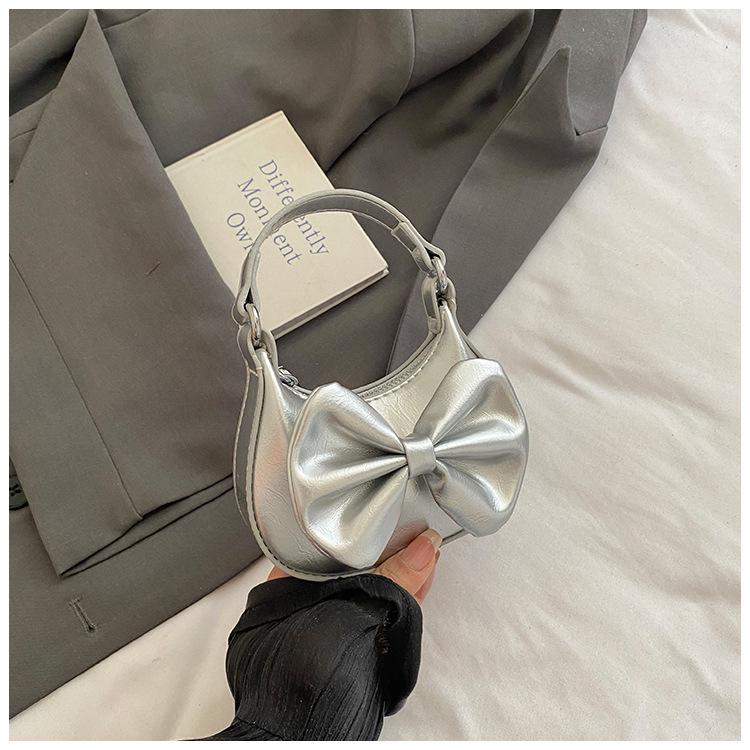 Módna Crossbody peňaženka na mince pre deti s mašľou