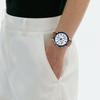 Casio 50M Water Resistant Quartz Movement Leather Strap Watch Men watches White BEM-520BUL-7A2