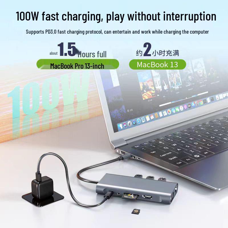 11-in-1 USB-C Erweiterungsdock mit Gigabit Ethernet für Laptops