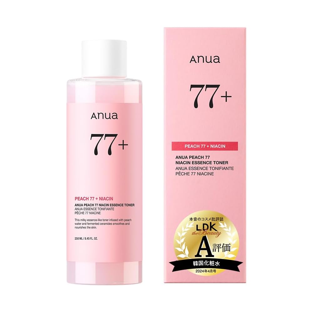 Anua Peach Niacin Essence Toner 250ml Hydrating Moisturizing Pore Refining Skin Care