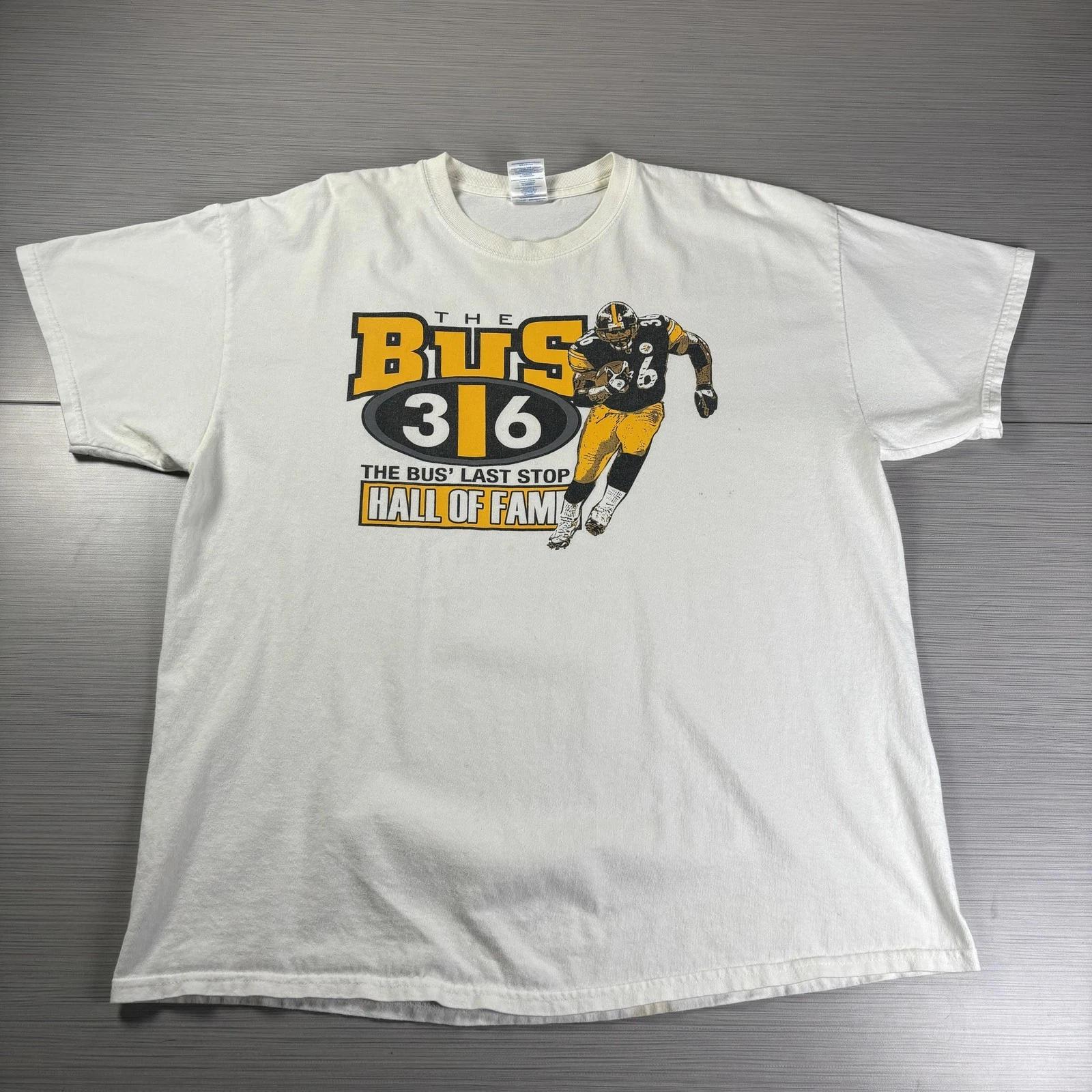 Pittsburgh Steelers Shirt Mens XL NFL Football Jerome Bettis Hall of Fame L