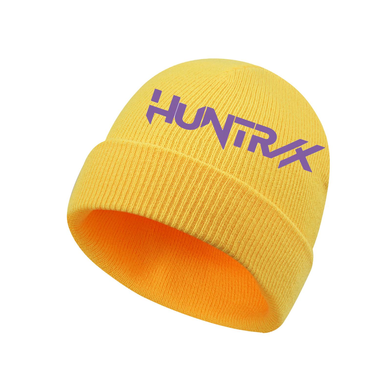 

Детская модная, удобная, теплая вязаная шапка с принтом One Size жёлтый