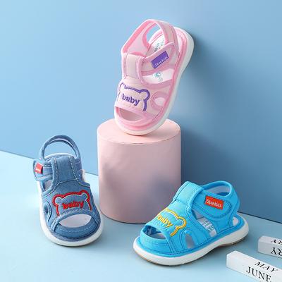 Buty do nauki chodzenia zwane butami płóciennymi, sandały chłopięce, letnie buty dla dziewczynek małych dzieci, buty niemowlęce 0–1/2/3 lat z miękką podeszwą