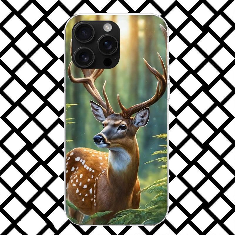 

Deer Hunting Camo Phone Case for iPhone 17 Air 16 16E 15 14 Plus 13 Mini 12 11 Pro Max 7 8 + SE 2020 Soft Cover Fundas 17 Air 16 iPhone 7(8)SE