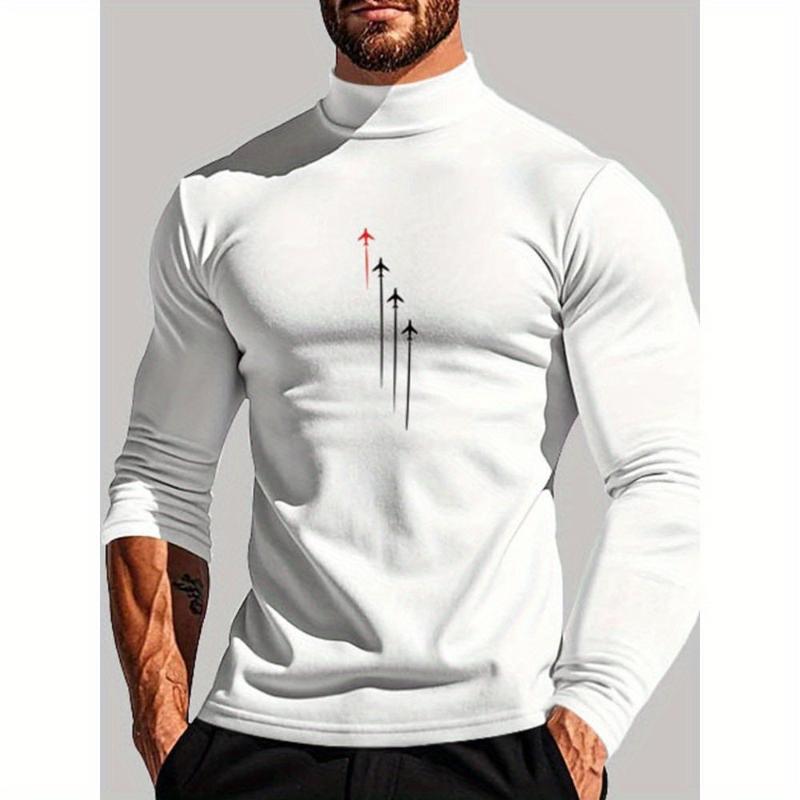 

Men s Long Sleeve Top, Soft & Anti-Wrinkle, Great for Long-Term Wear & Casual Outing XXL белый
