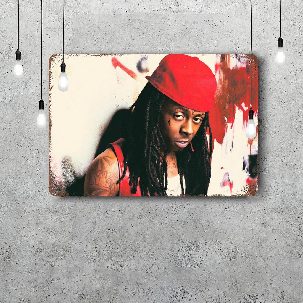 Lil Wayne Vintage Metal Tin Signs Posters Decor Retro Metal Plaque Wall Art Decor for Garage Bar