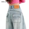 Luomeng Women's High-Waist Wide-Leg Jeans