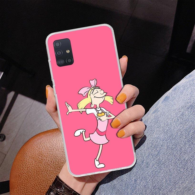 Cartoon Hey Arnold Fondos Phone Case For Samsung Galaxy A52 A32 A22 A12 A51 A31 A50S A30S A20S A10S Note 20 Ultra 10 Plus S10 A7