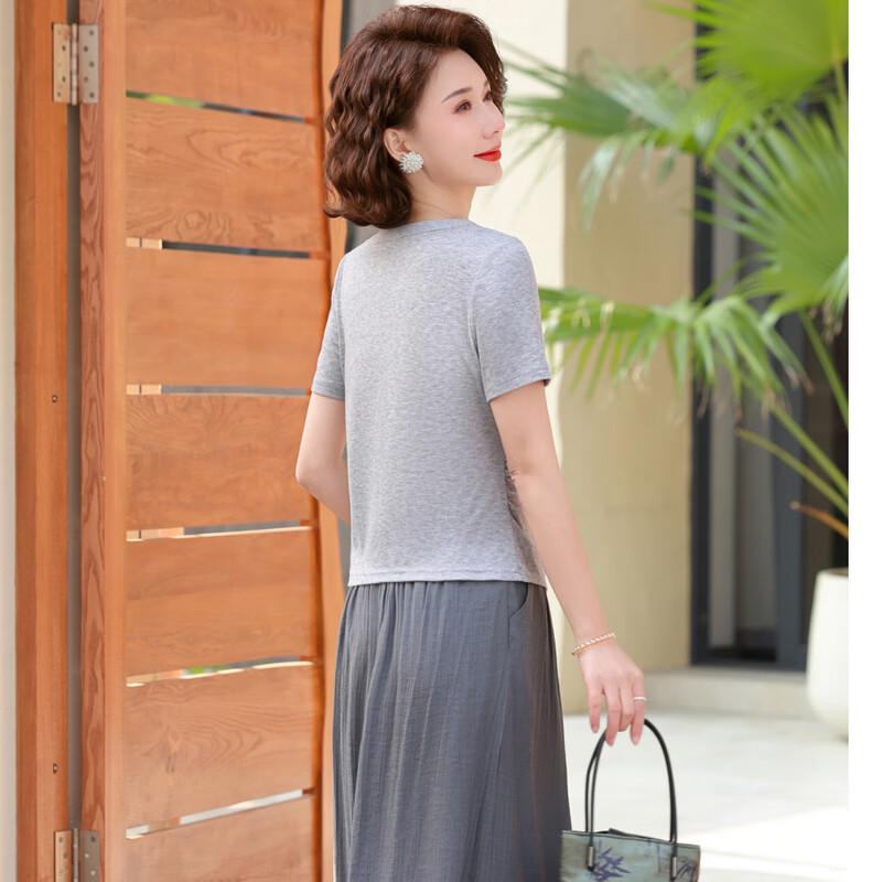 Elegant Summer Two-Piece Set for Middle-Aged Women