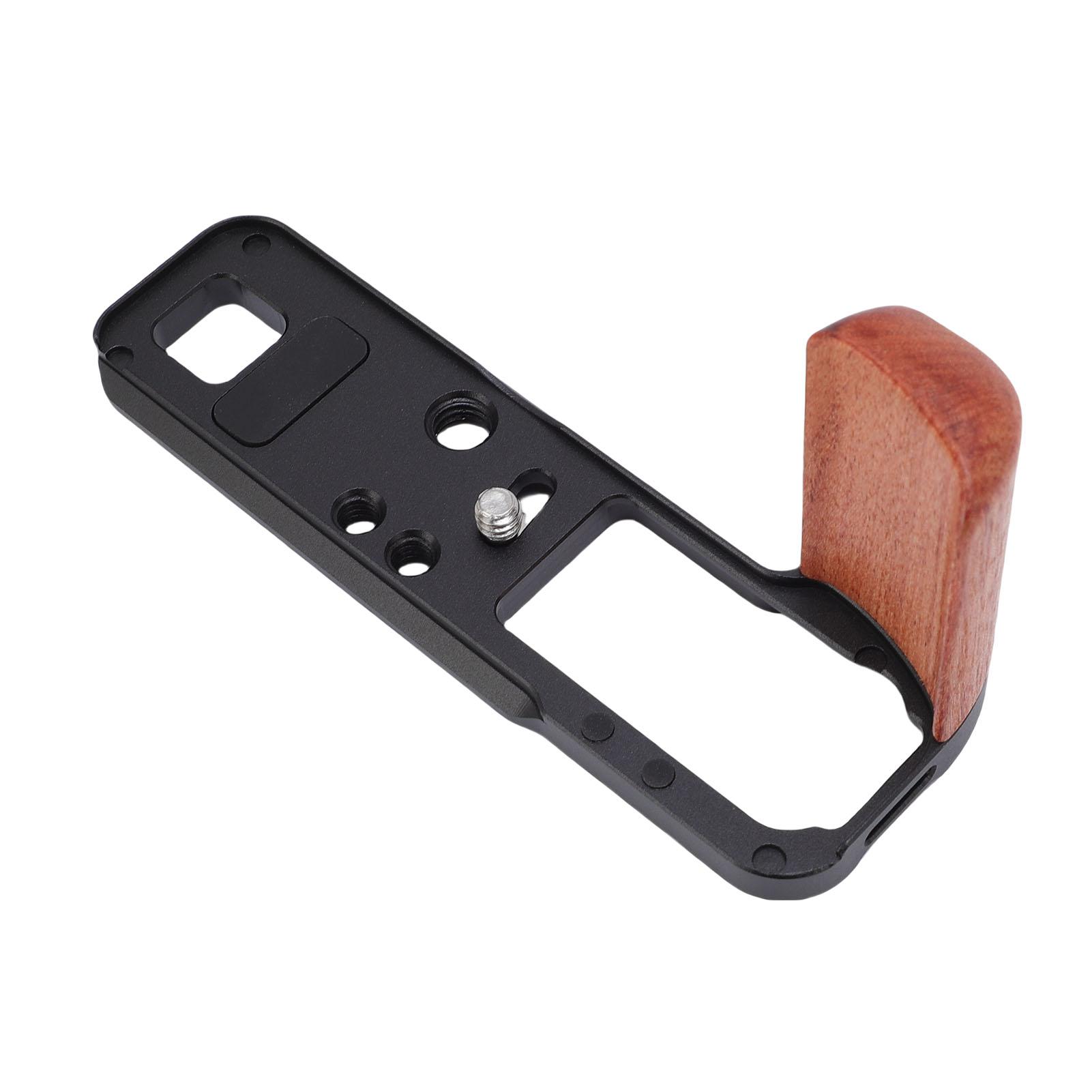 

Кронштейн L-образной формы, деревянная рукоятка, подходит для камеры Fuji X100VI, ручка из алюминиевого сплава L-образной формы