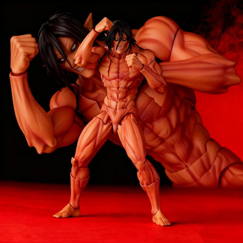 Attack On Titan Eren Jaeger Forma Colossale Kit Figure da Assemblare Action Figures Bambola Giocattoli in PVC Collezionabili Ornamento Regali Sorpresa per Ragazzo