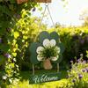 Easy Install Wood Shamrock Sign for . Patrick's Day Door Hanging Decors Perfect for Creating Festival Atmosphere Indoors