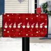 Winter Magnetic Mailbox Cover Standard Size 18 X 21in Merry Christmas Mailbox Wraps Cover Holiday Post Letter Box Cover for Outdoor Garden Yard Decor